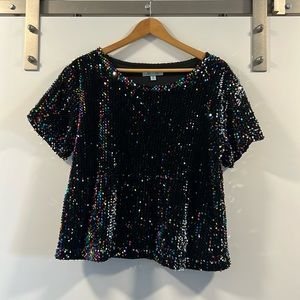 Multicolored Sequin Blouse